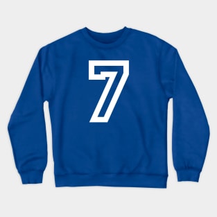 Sports Shirt #7 (white letter) Crewneck Sweatshirt